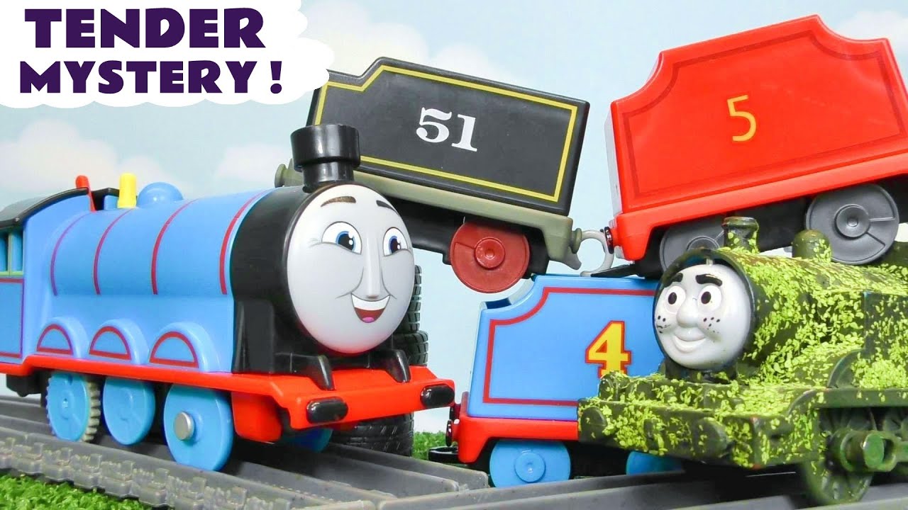 Tender Mystery Toy Train Story with Thomas Trains and Tom Moss