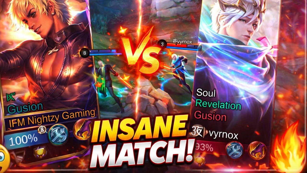 This GUSION 1v1 Was INSANE 😱 | Nightzy Gaming vs Vyrnox