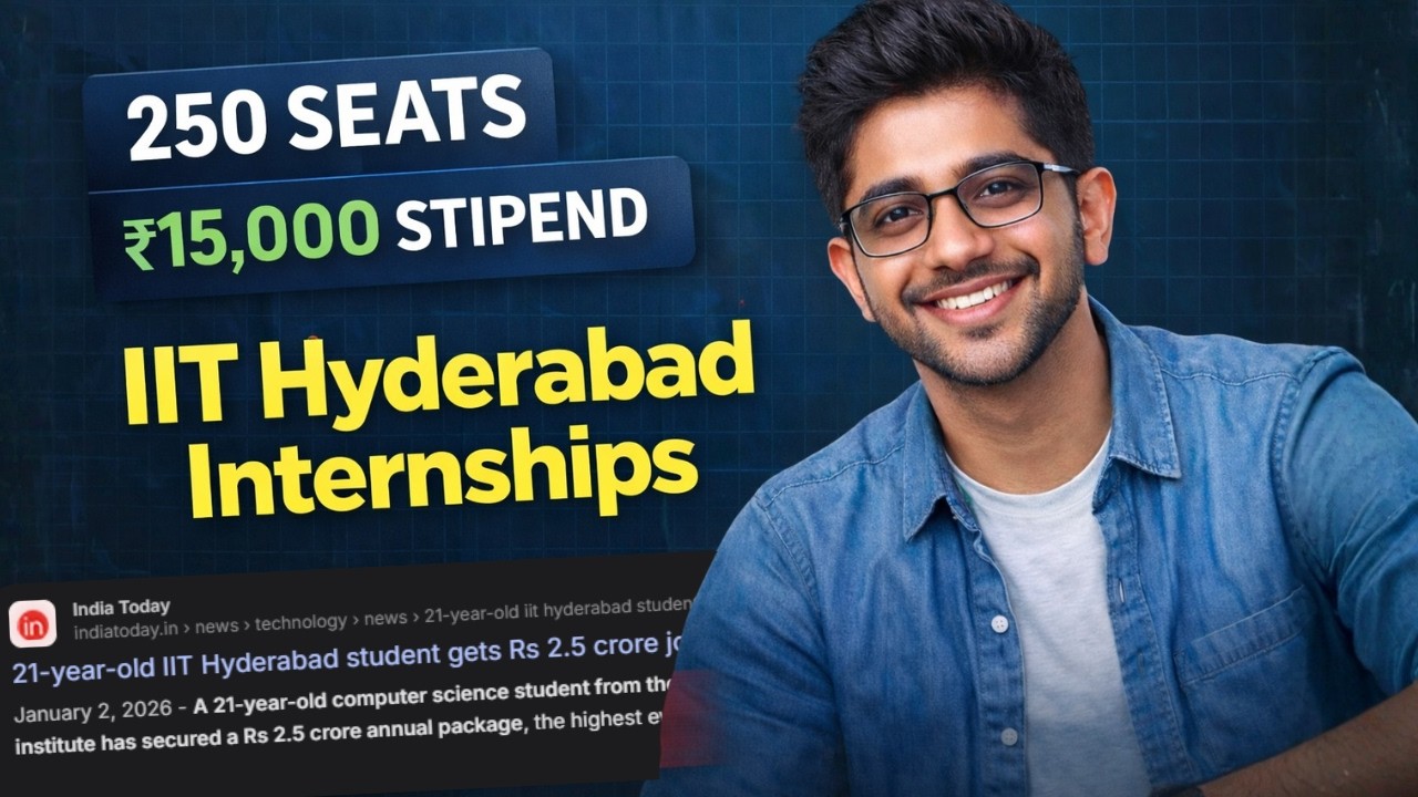🚀 IIT Hyderabad SURE Internship 2026 | Complete Guide | Apply Before 10 March