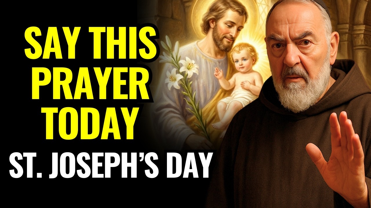 FEAST OF ST. JOSEPH! PRAY THIS POWERFUL PRAYER TO SAINT JOSEPH TODAY! PADRE PIO REVEALED