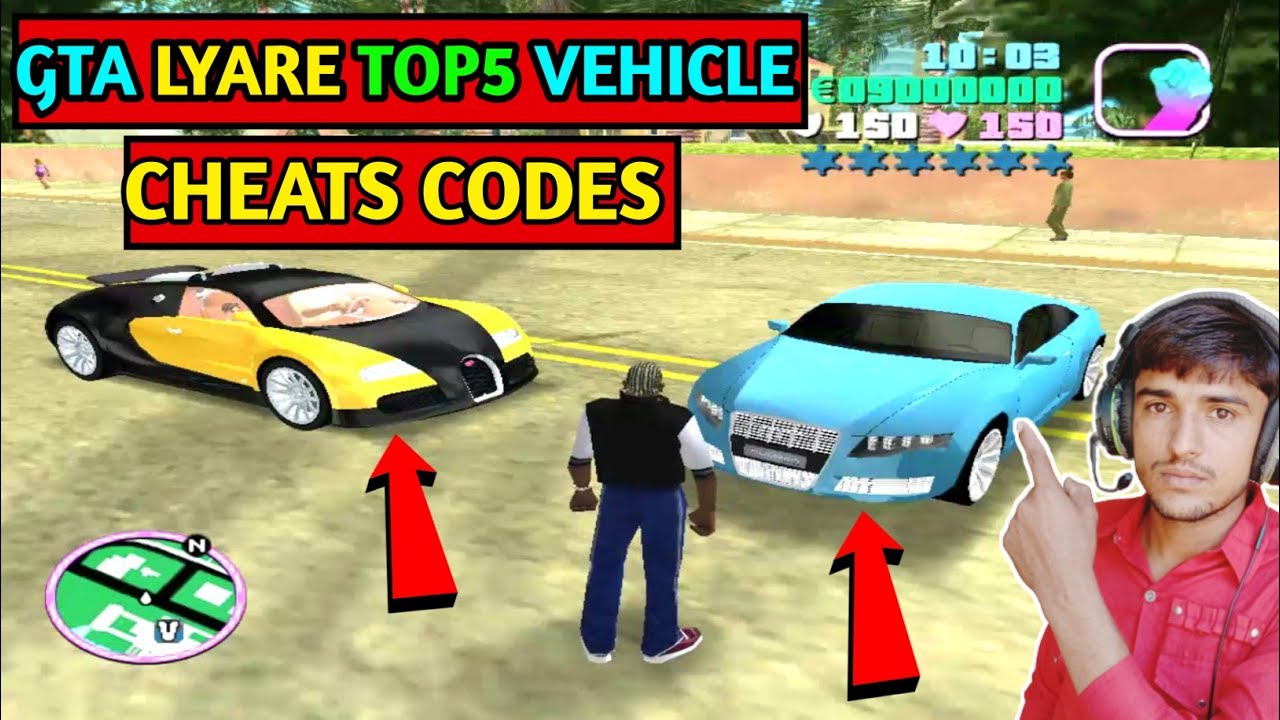 Gta-Lyare-Express-TOP5-Vehicle-Cheat-Codes | Gta_vice_all_vehicle_cheats_pc| (2023)