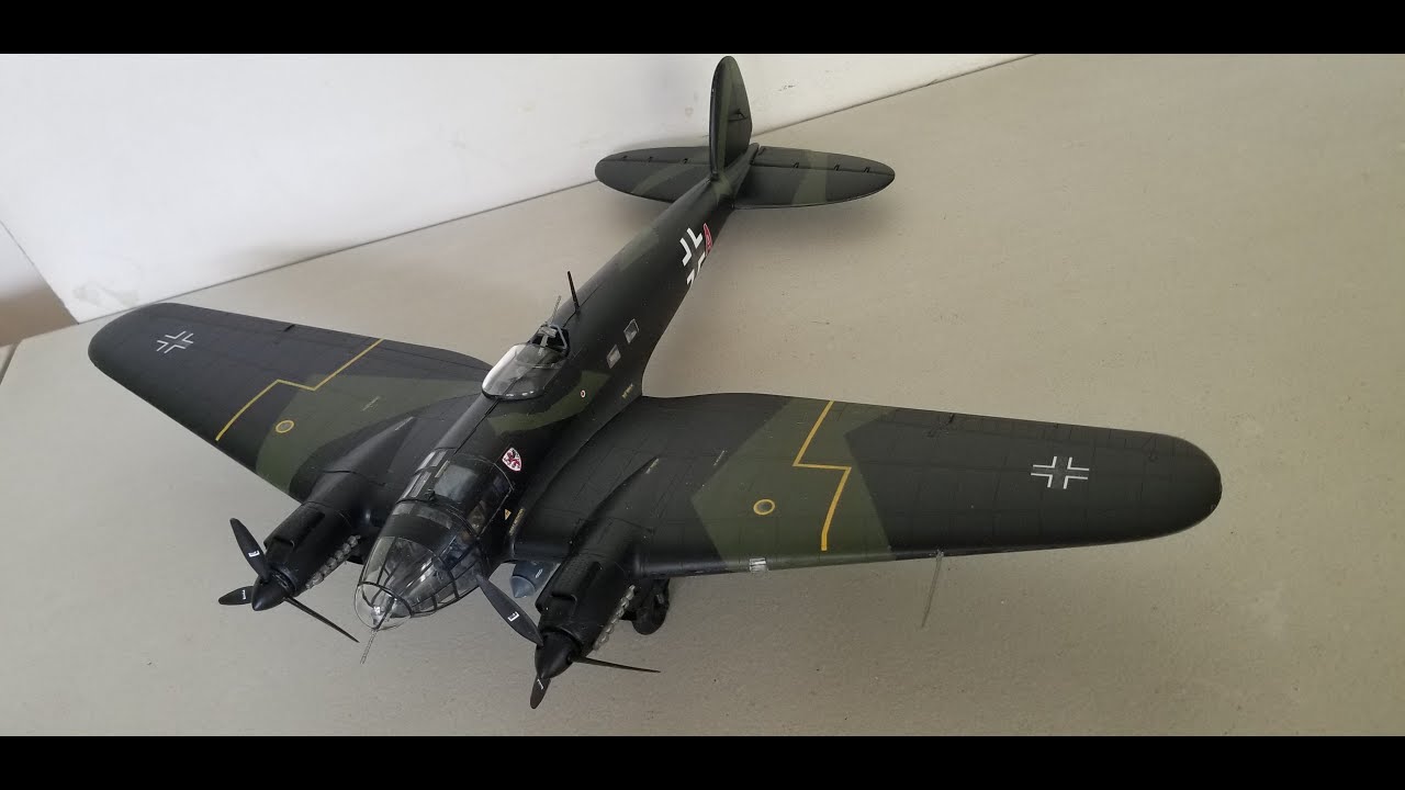 Monogram 1/48 scale Heinkel He 111 model kit Build & Review