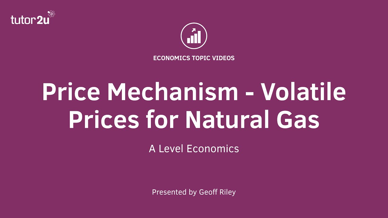 Price Mechanism - Volatile Prices for Natural Gas