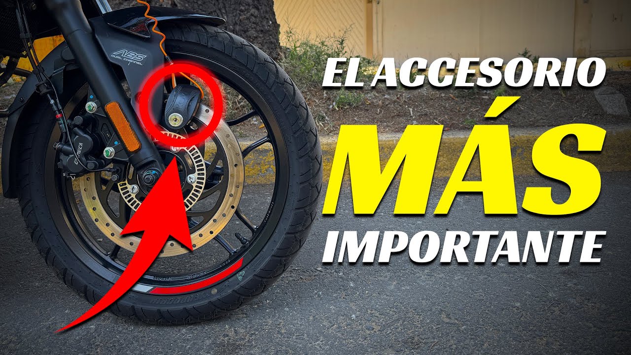El primer accesorio para tu moto - EL CANDADO DE DISCO