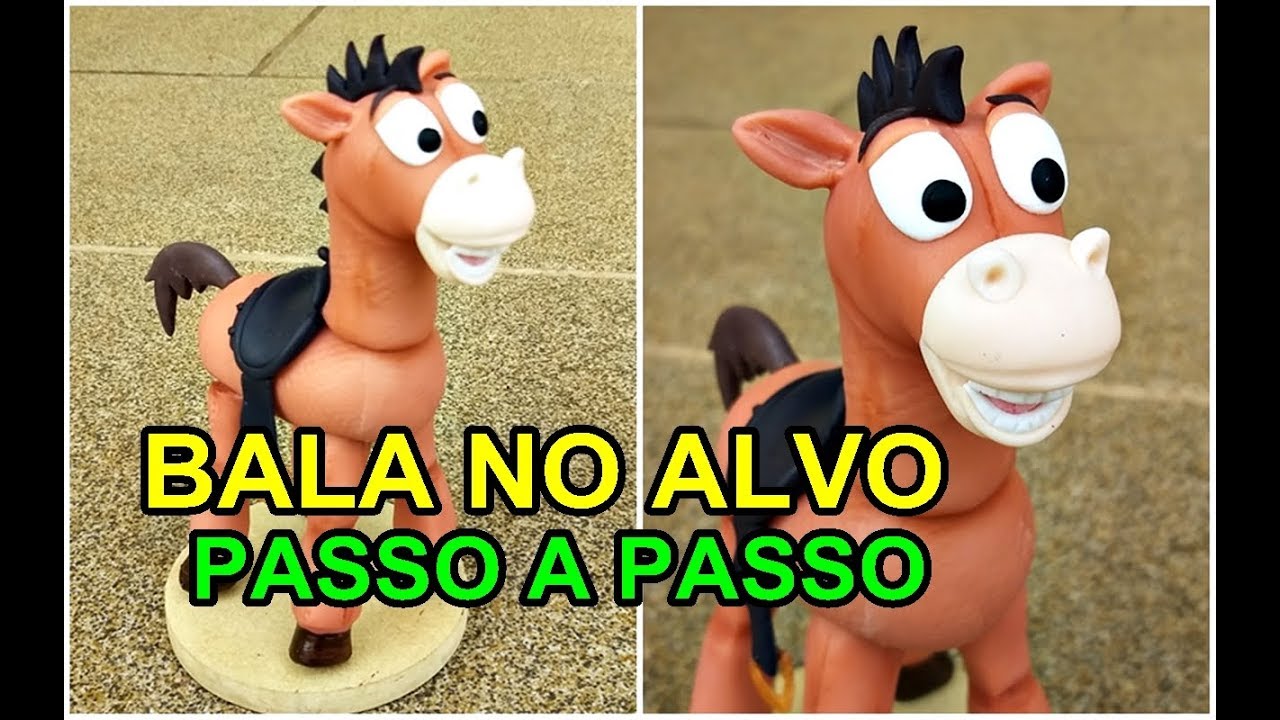 BALA NO ALVO Toy Story-  Passo a Passo completo em Biscuit