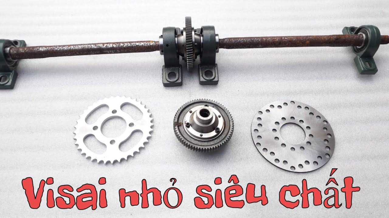 Visai nhỏ chạy xích siêu chất độ xe 4 bánh - phụ tùng chế xe 4 bánh - link mua xem phía dưới
