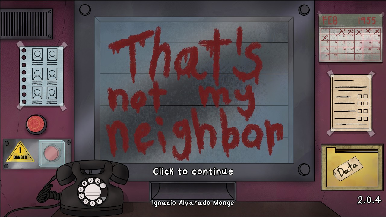 That's Not My Neighbor Part 1