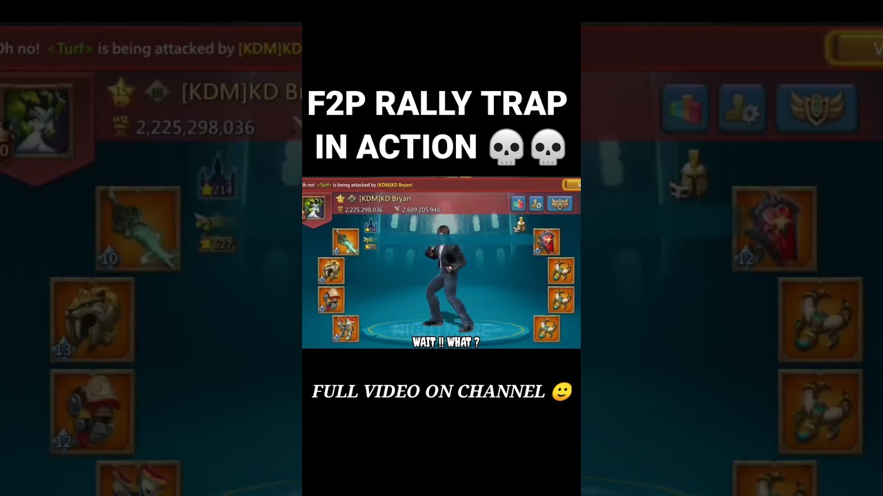 F2P RALLY TRAP IN ACTION &bull; #rallytrap #rallytraplordsmobile #lordsmobile