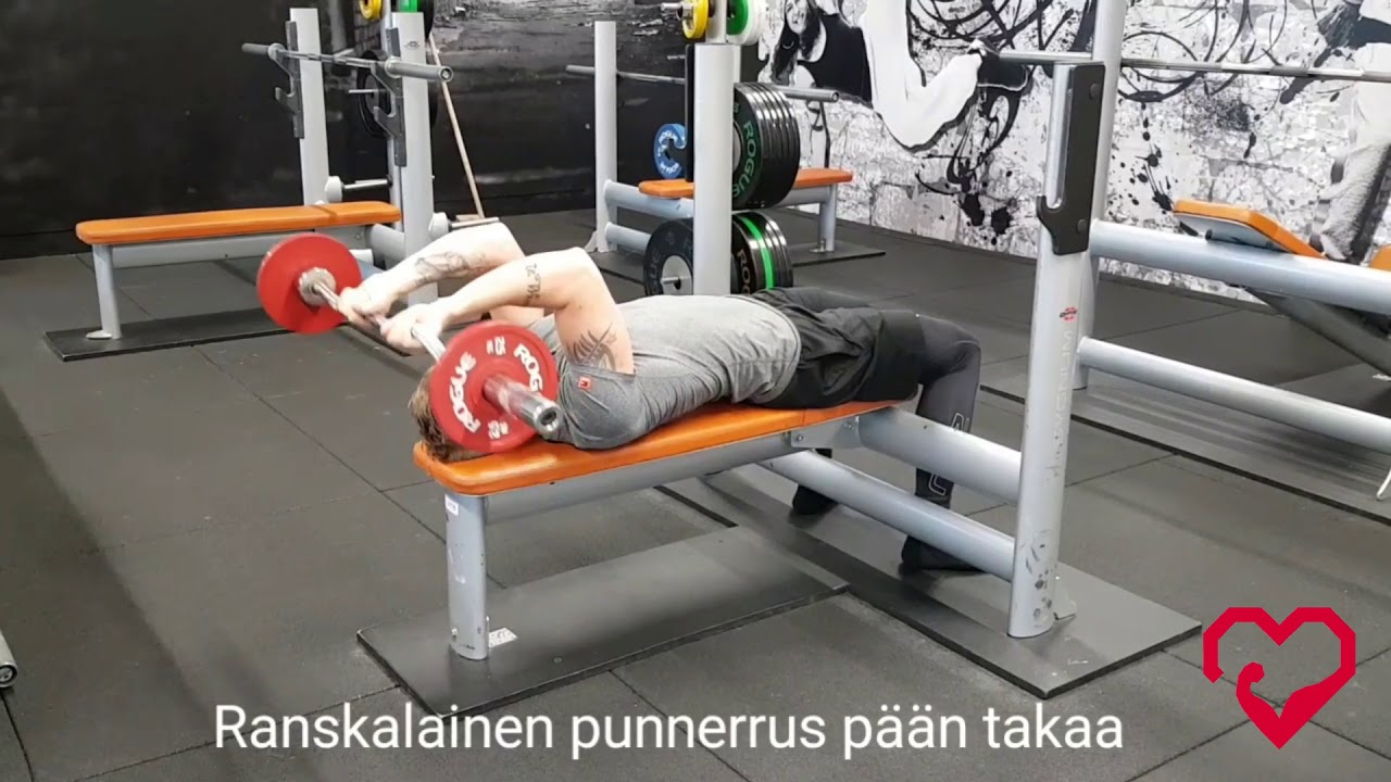 Ranskalainen punnerrus pään takaa
