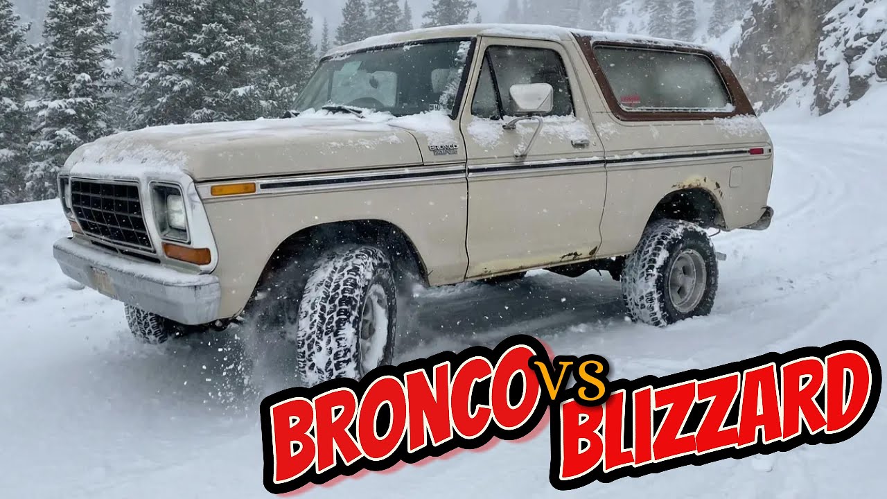 Проедет ли он по снегу? Испытание возможностей Ford Bronco 1978 года выпуска после снежной бури 2...