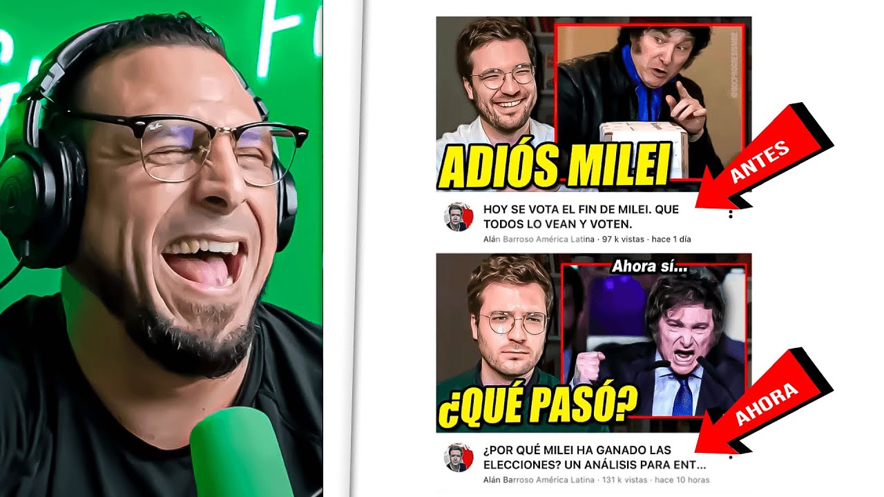 Alan BARROSO LLORA por la VICTORIA de MILEI (y parte de la DERECHA tambi&eacute;n)