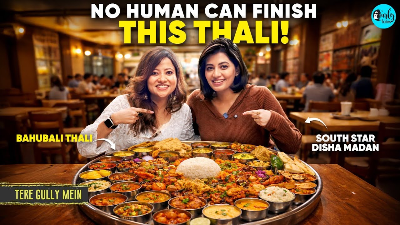 From 16 Inches Bahubali Thali To 3 Course Royal Thali In Bengaluru with Disha Madan | Curly Tales