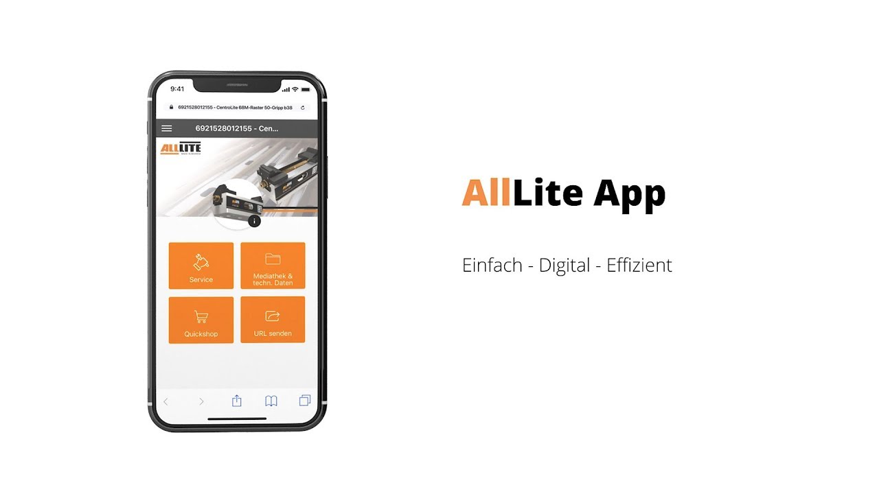 AllLite Service | Erkl&auml;rvideo der AllLite App