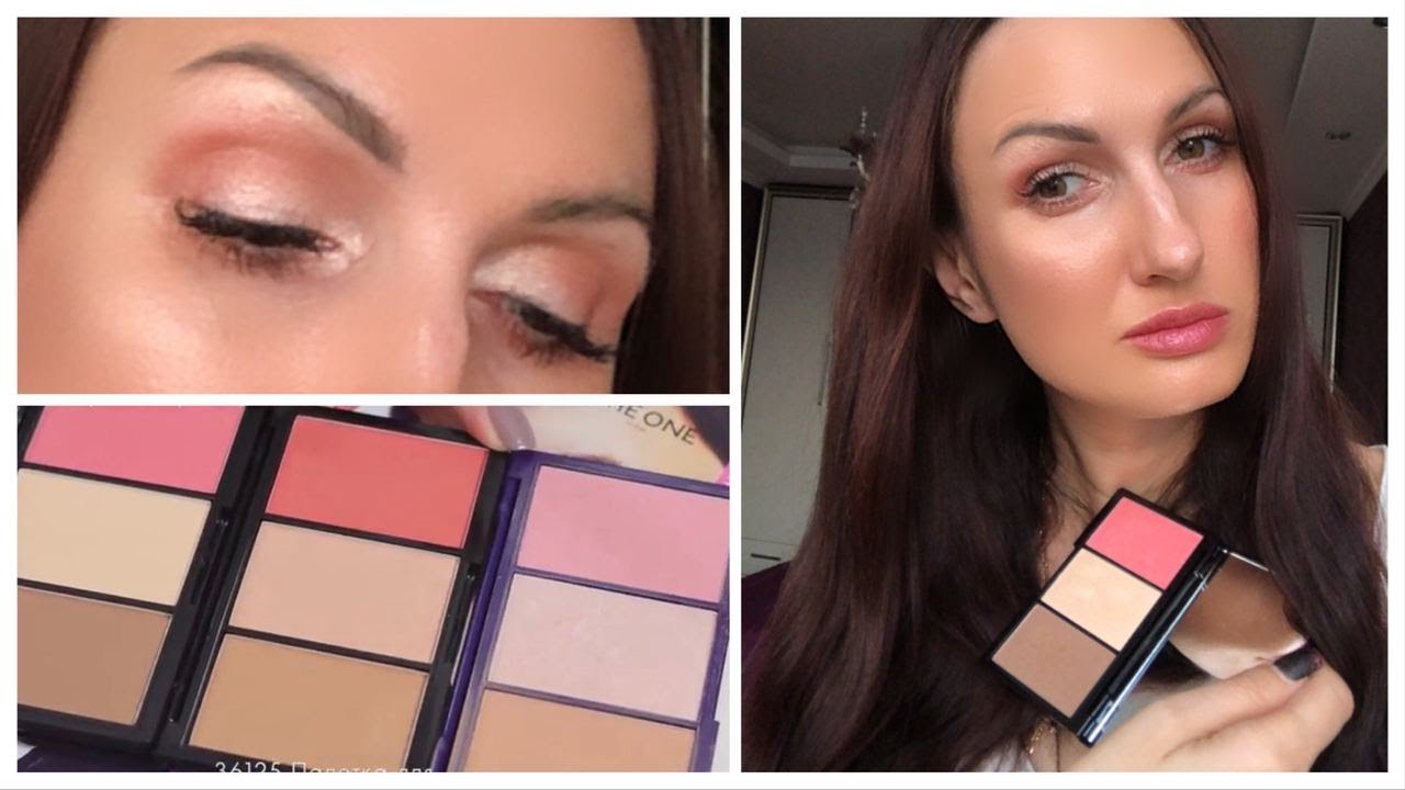 СВОТЧИ ПАЛЕТКА для контуринга THE ONE 36125, 36126, 3315. Макияж в стиле Charlotte Tilbury