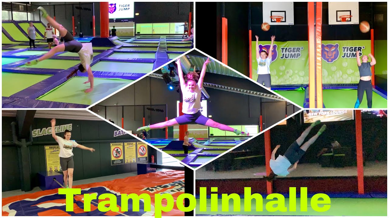 Trampolinhalle nach einem Jahr wieder auf dem Trampolin 😅 Tiger Jump 🤸‍♀️Haley's Turnwelt🤸‍♀️