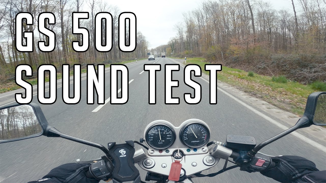Suzuki GS 500 Sound Test | GoPro Hero 11