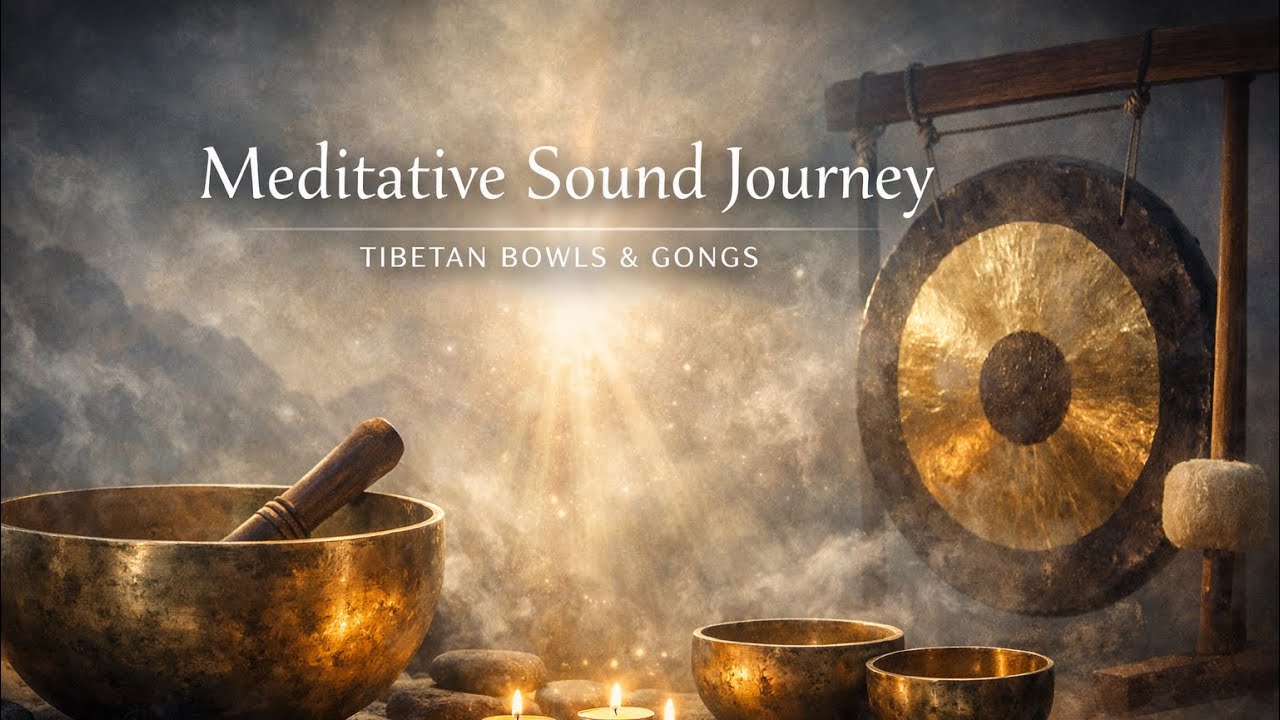 Viaje Sonoro de Meditación | Cuencos Tibetanos y Gongs para Calma Profunda 