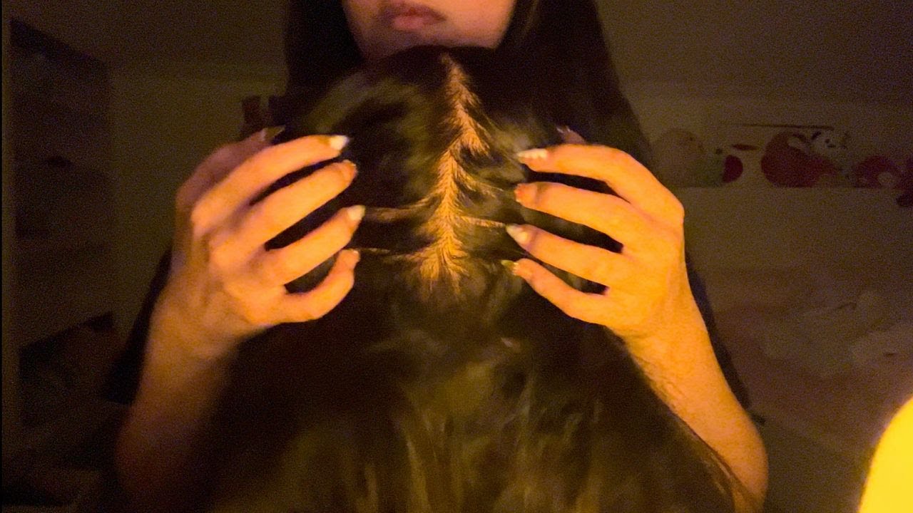 ASMR FAST AND AGGRESSIVE SCALP SCRATCHING *DIM LIGHTING*