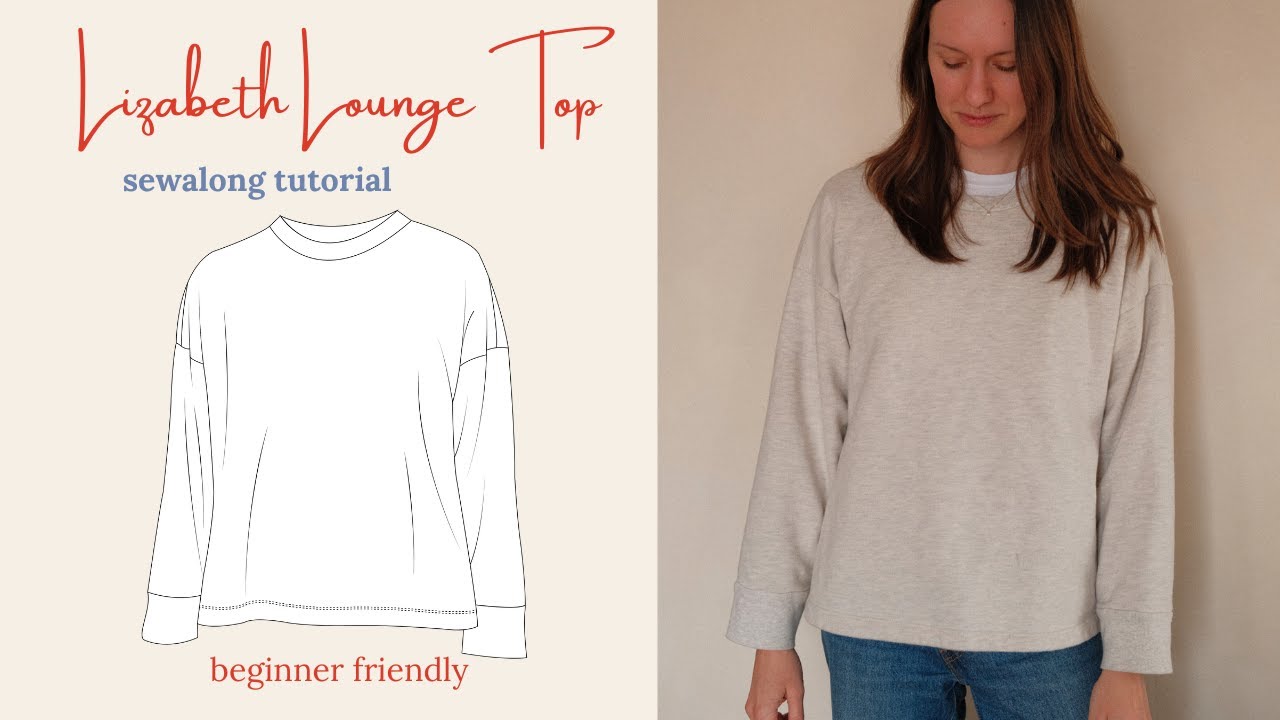Lizabeth Lounge Top Sewing Tutorial // Beginner Friendly Pattern