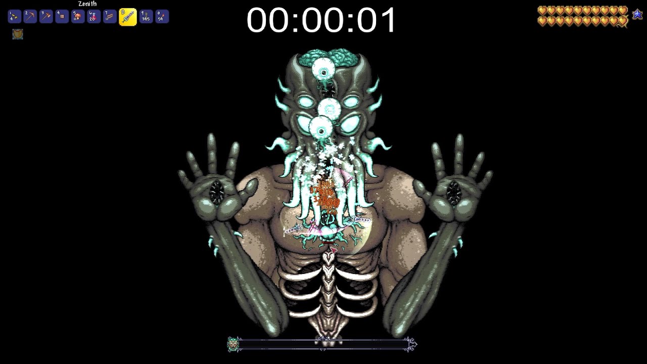 Fake Terraria speedruns be like: