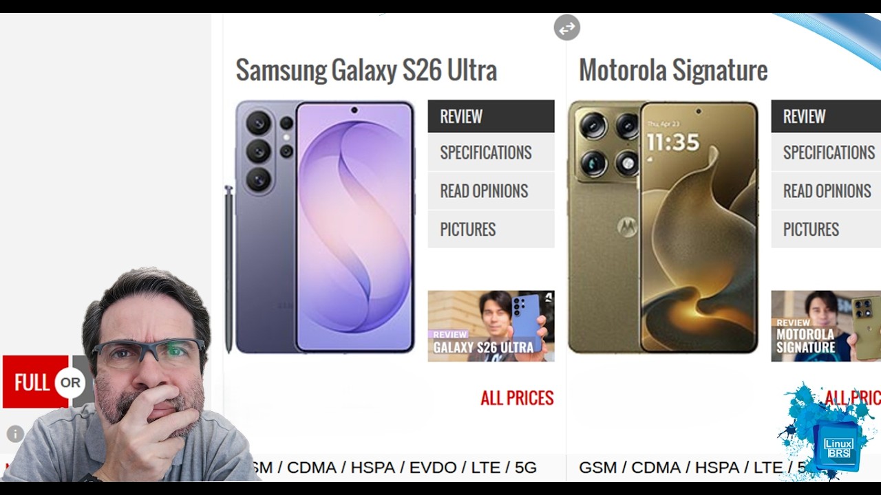 S26 ULTRA VS MOTOROLA SIGNATURE - COMPARATIVO - ESPECIFICAÇÕES