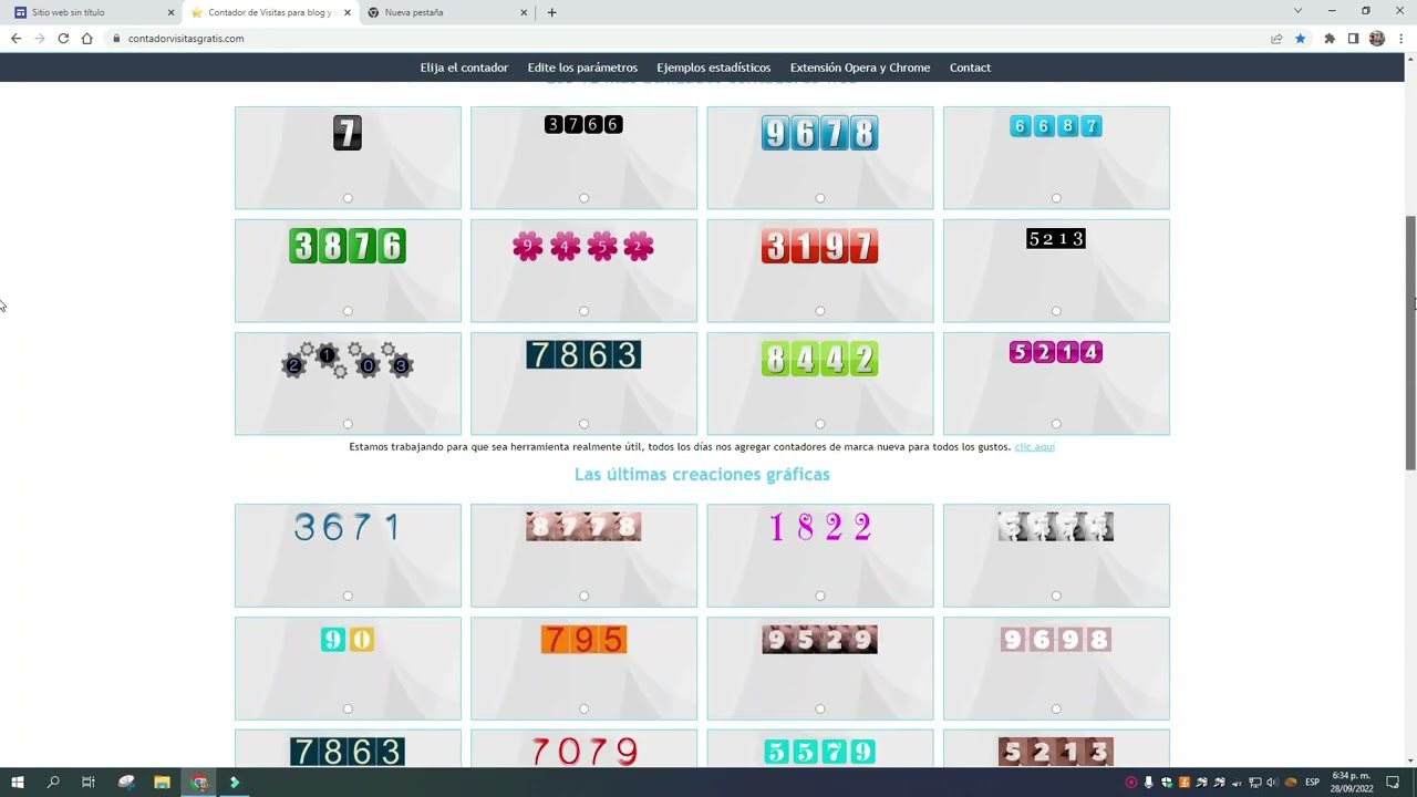 Contador de visitas Google sites - Codigo html