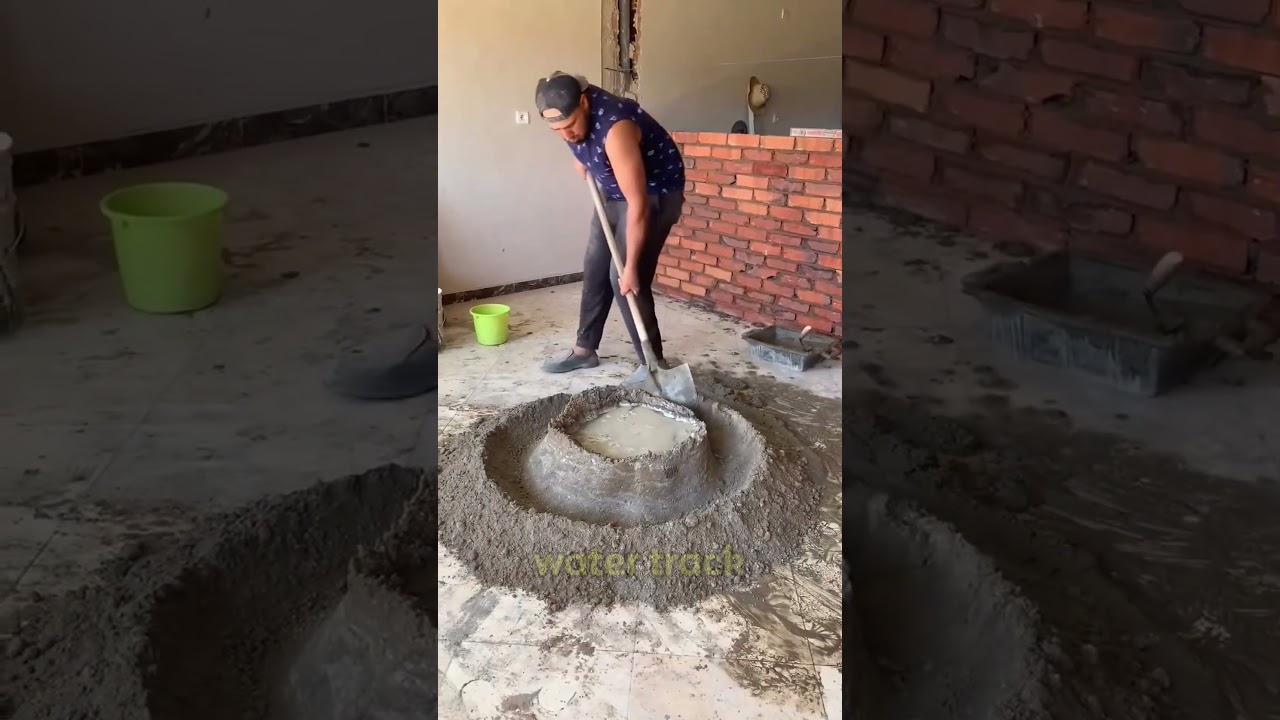 Он не замешивал цемент… он управлял потоком воды.