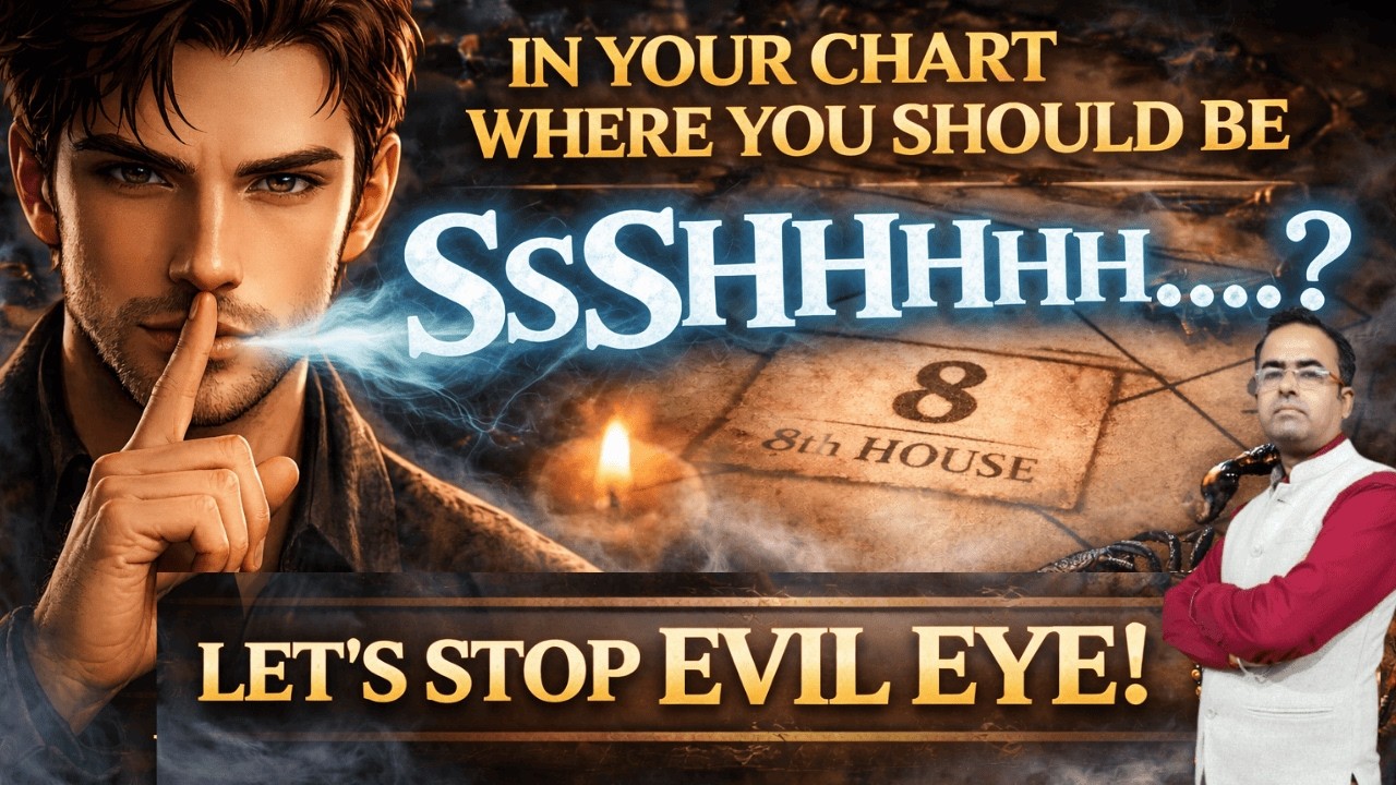 Stop Evil Eye I  Where You Must Stay Silent in Your Birth Chart | 8th House Secrets in Astrology 🔥