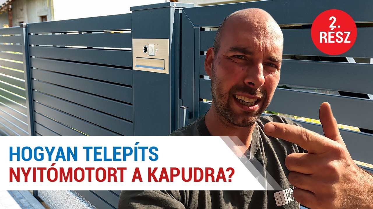 &Uacute;sz&oacute;kapu nyit&oacute;motor telep&iacute;t&eacute;se | Motorline Bravo 524 | Te is meg tudod csin&aacute;lni! | DIY | 2. r&eacute;sz
