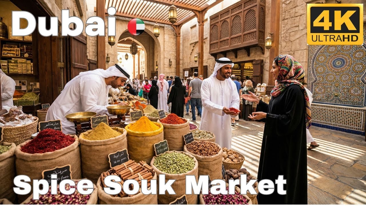 🇦🇪 Spice Souk Market Dubai | [4K] Deira Souk Walking Tour | Old Dubai Market & Heritage Market 2025.