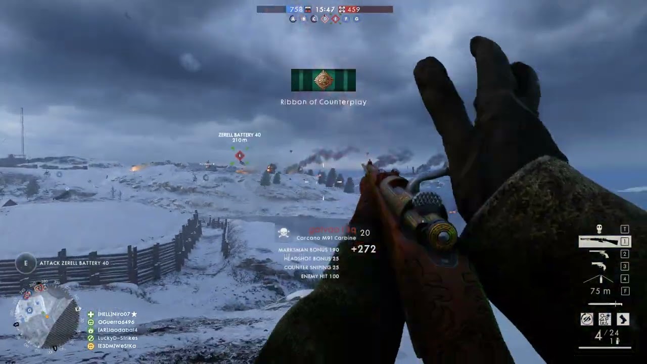 190 mts iron sight Carcano
