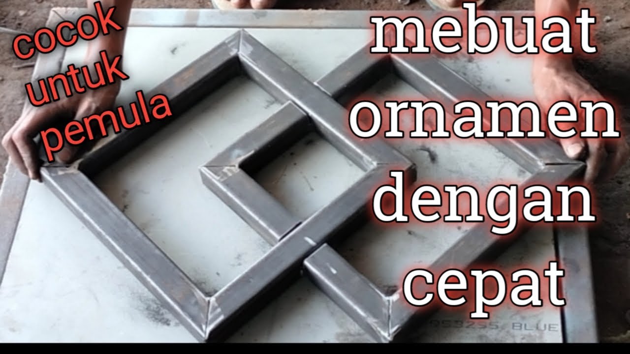 Cara membuat aksesoris pagar minimalis terbaru || how to make a minimalist fance ornament