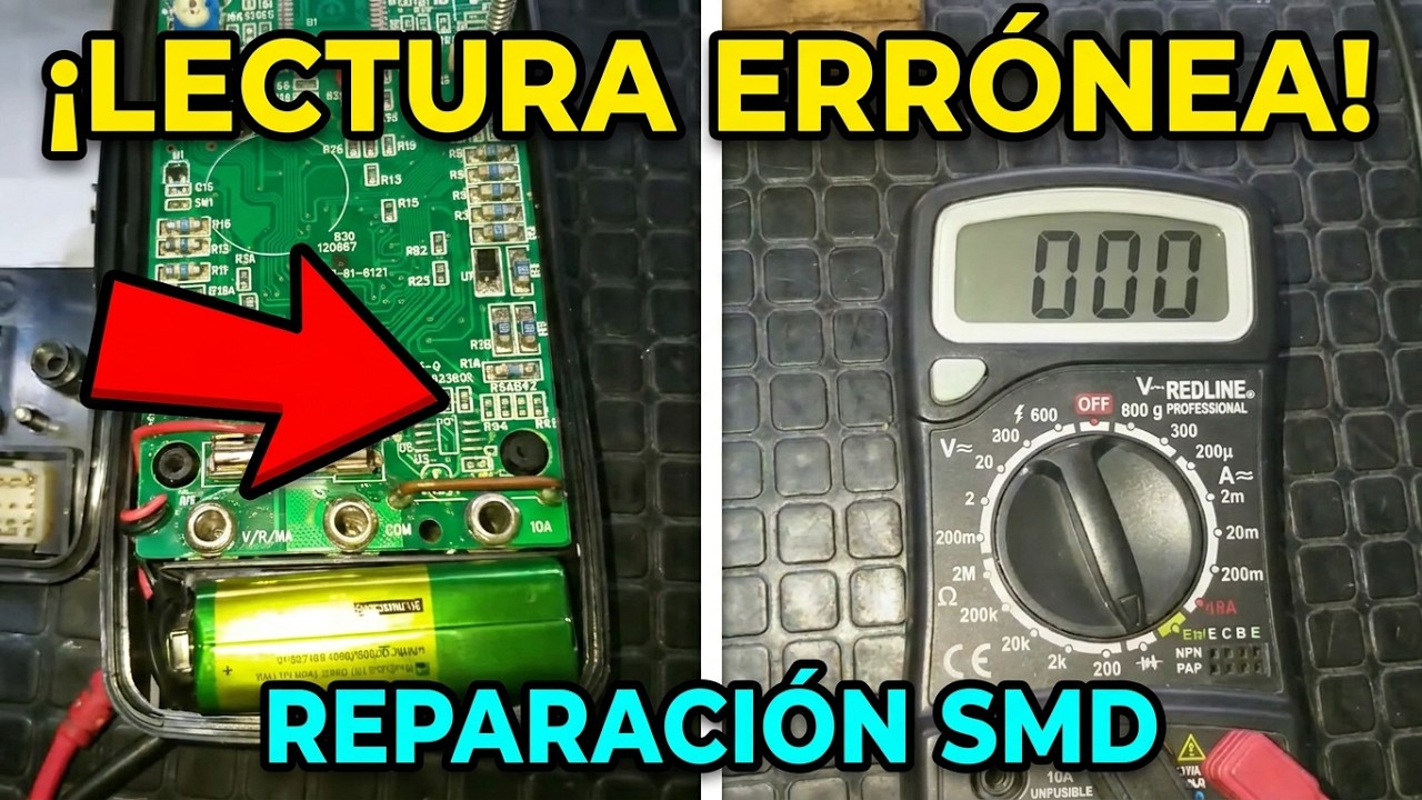 Multimetro dañado (lecturas erroneas?) Reparación. 👍