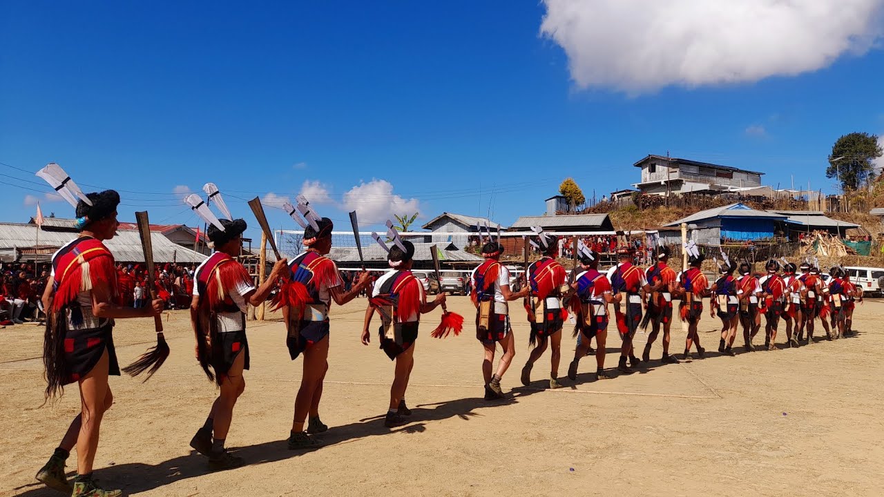 SANGTAM NAGA FOLK DANCE BY SEYOCHUNG VILLAGE CULTURAL TROUPE.