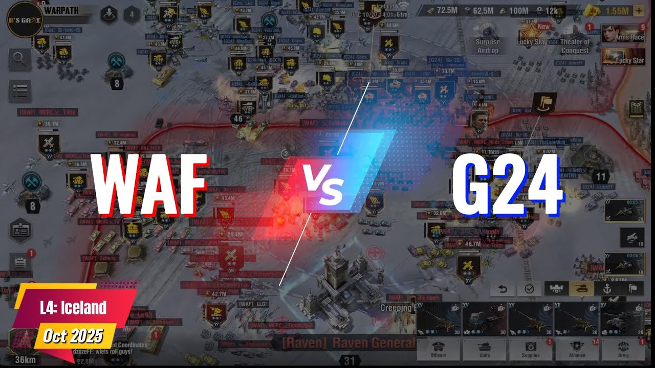 Trận tranh đoạt T&ograve;a trung t&acirc;m Iceland: WAF vs G24 | Warpath