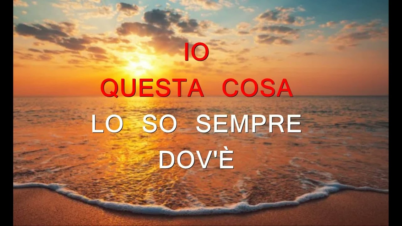 DOVE STO DOMANI - KARAOKE POOH