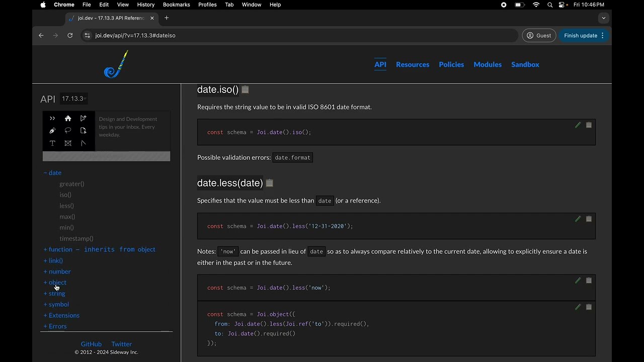 JOI Validation in NodeJS+Express