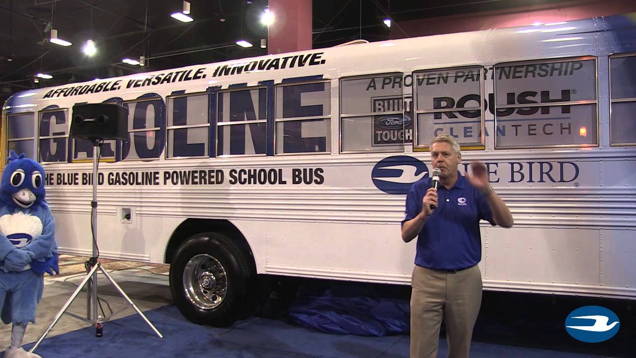 Blue Bird Gasoline Bus Reveal