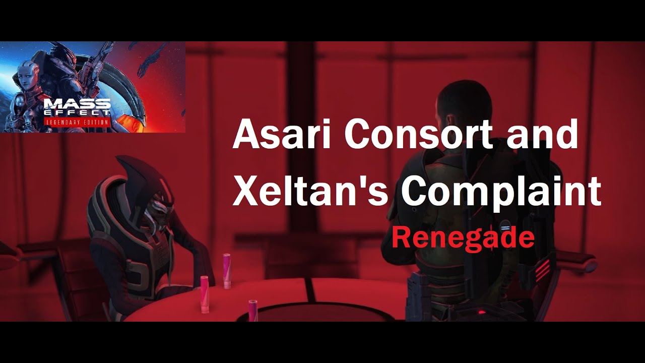 Asari Consort and Xeltan's Complaint - Renegade - Mass Effect 1: Legendary Edition