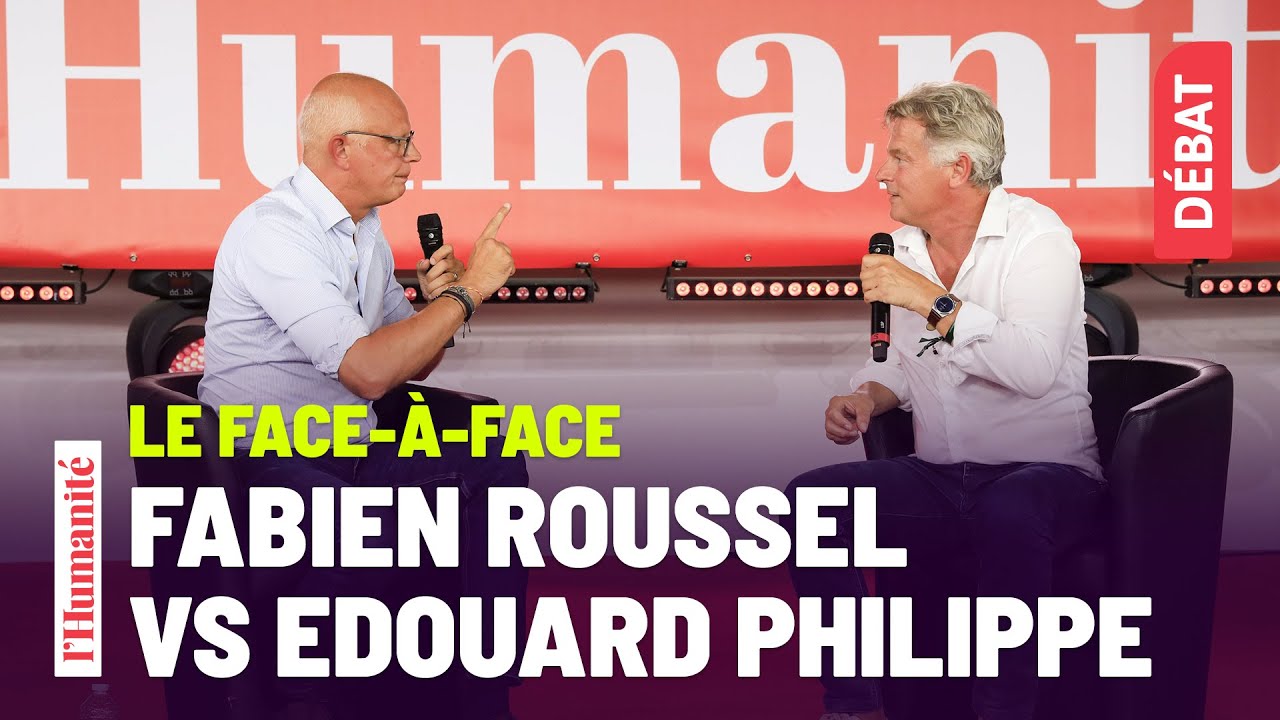«Le face-à-face de la rentrée politique : Fabien Roussel et Édouard Philippe ».