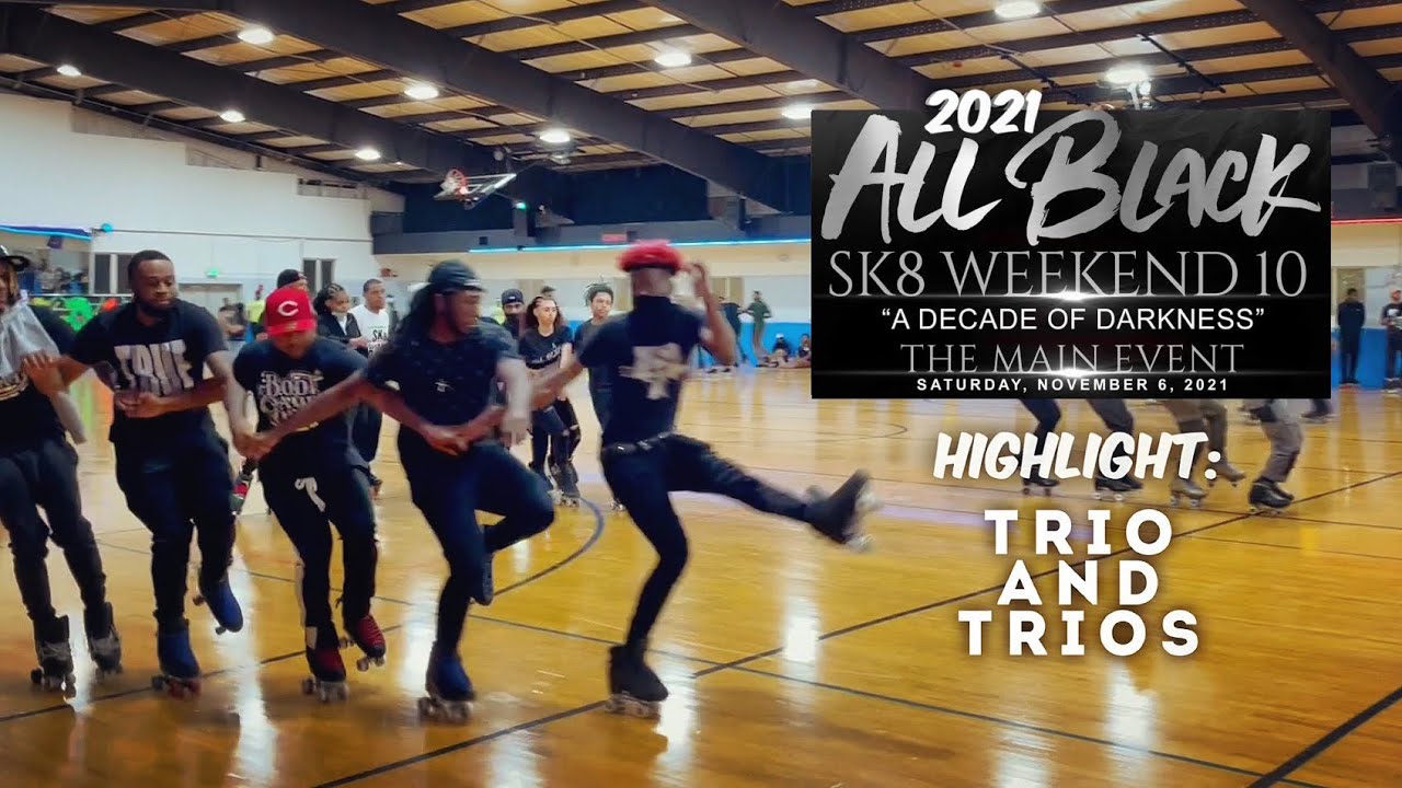 All Black Sk8 Weekend 10: Main Event Highlights - Trains & Trios - Roller Skating Sportsman’s Hall