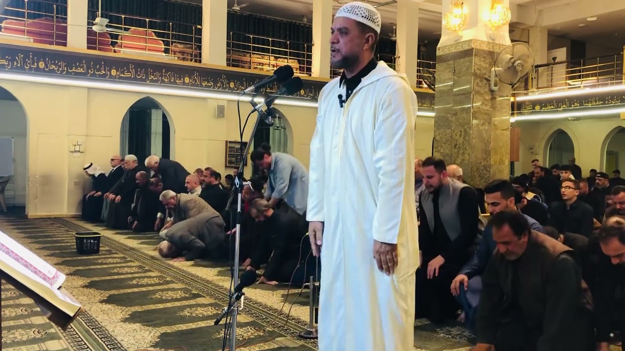 الشيخ عامر الفهداوي في رحاب جامع الحضرة المحمدية في مدينة الفلوجة 🎤🎤