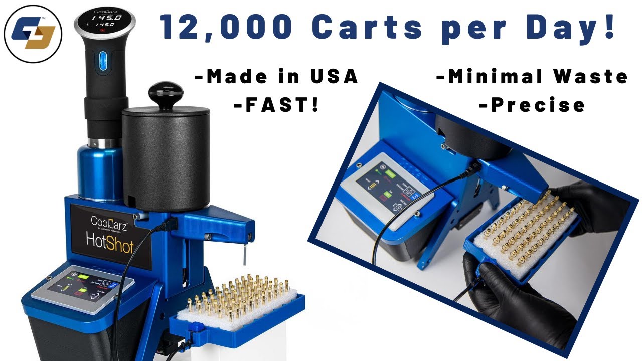 CoolJarz™ HotShot™ A-10 Oil Cartridge Filling Machine - Fast, Reliable, Precise, Nearly ZERO Waste!