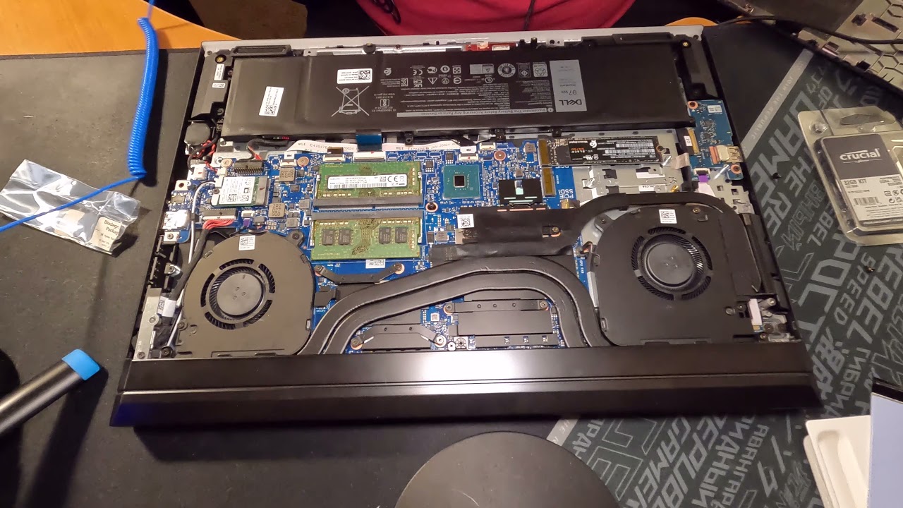 Игровой ноутбук Dell G7 7700 — обновление оперативной памяти и SSD