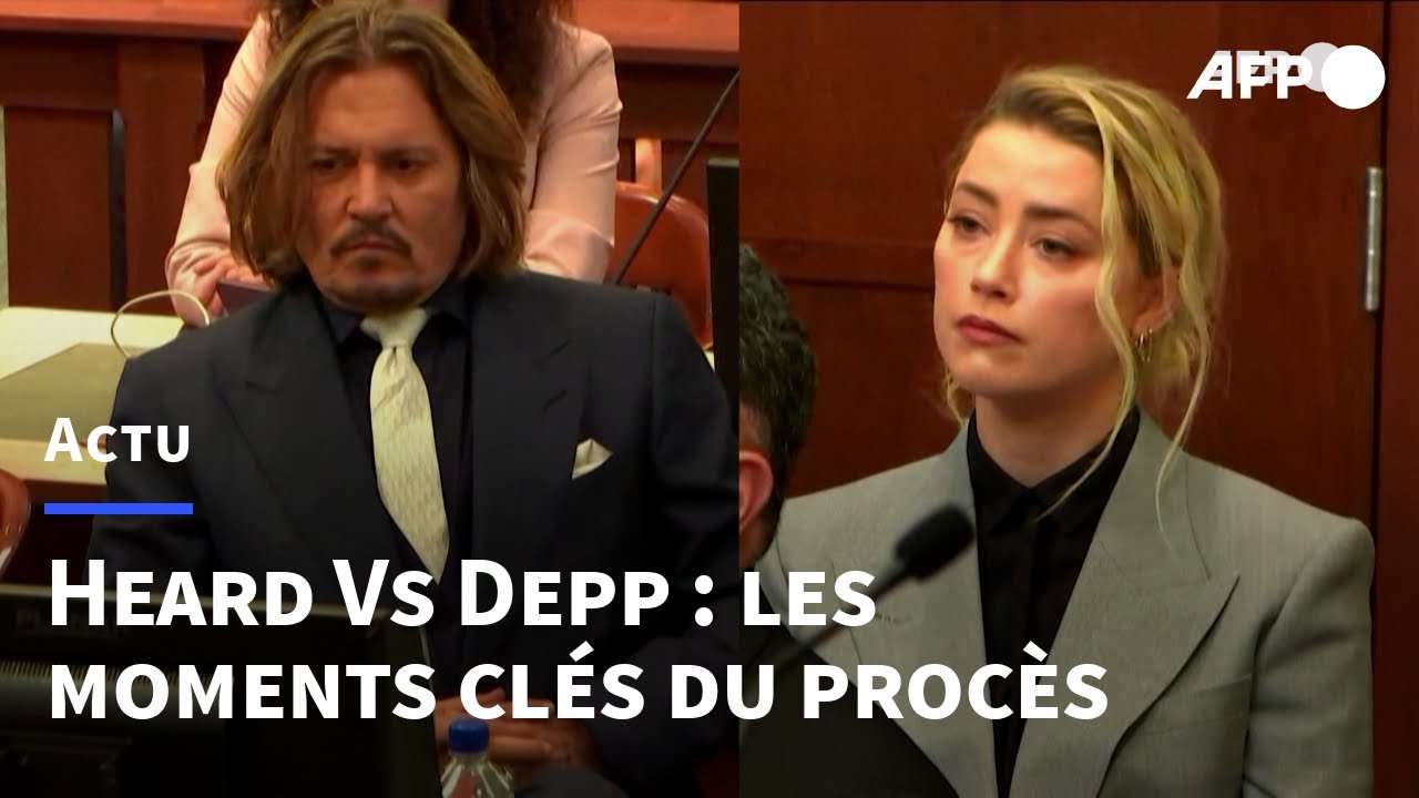 Johnny Depp VS Amber Heard: les moments cl&eacute;s du proc&egrave;s | AFP