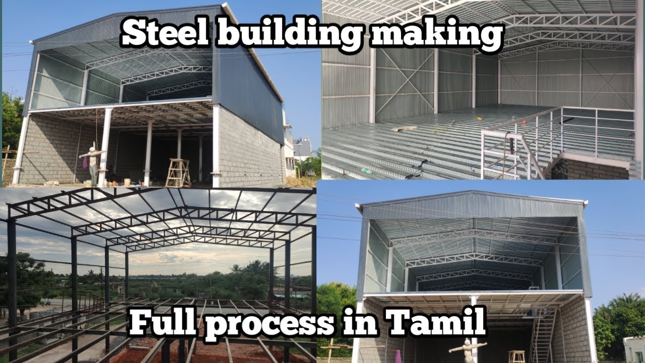 Steel building making for supermarket in Karur | Tamil.