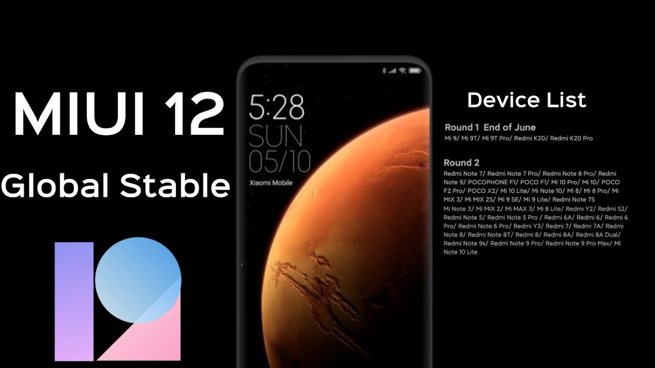 Official MIUI 12 Global Stable Rollout Schedule | MIUI 12 Confirmed Devices, Stay for Download link