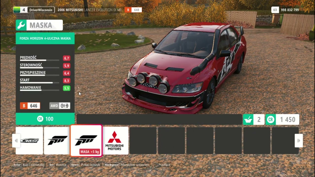 Mitsubishi Lancer Evolution IX MR Restoration in Forza Horizon 4