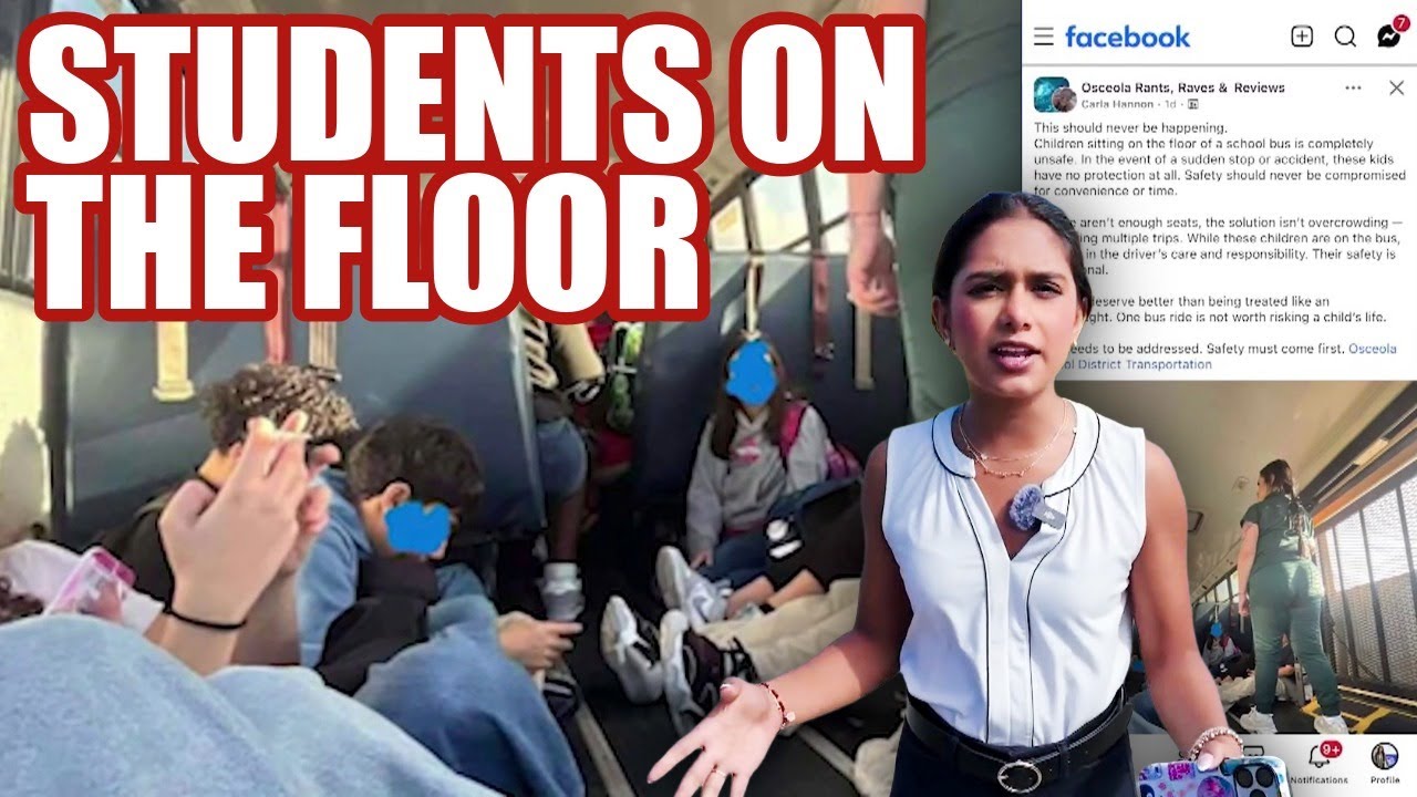 Florida school promises &lsquo;appropriate action&rsquo; after crowded bus leaves students sitting on floor
