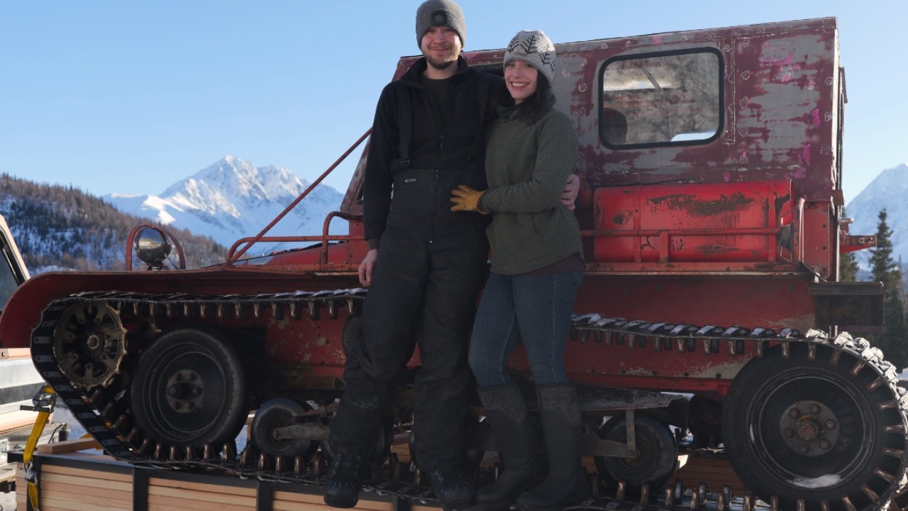 50-Year-Old Snowcat to Reach Our Cabin | Remote Alaska